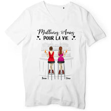 Charger l'image dans la galerie, Jusqu'à 6 filles, t shirt personnalisé meilleure amie, t-shirt femme meilleures amies, meilleures amies pour la vie
