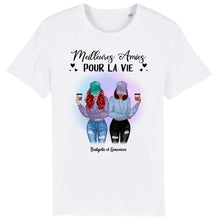 Charger l'image dans la galerie, Jusqu'à 5 filles, T shirt personnalisé meilleure amie, t-shirt femme meilleures amies, meilleures amies pour la vie