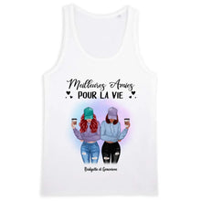 Charger l'image dans la galerie, Jusqu'à 5 filles, T shirt personnalisé meilleure amie, t-shirt femme meilleures amies, meilleures amies pour la vie