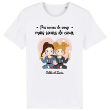 Charger l'image dans la galerie, T shirt personnalisé meilleure amie, t-shirt femme meilleures amies, sœurs de cœur