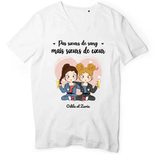 Charger l'image dans la galerie, T shirt personnalisé meilleure amie, t-shirt femme meilleures amies, sœurs de cœur