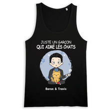 Charger l'image dans la galerie, Jusqu'à 12 chats, tee shirt personnalisé chat, t-shirt chat homme, juste un homme qui aime les chats