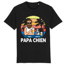 Charger l'image dans la galerie, Jusqu'à 4 chiens, t shirt personnalisé chien, tee shirt chien hommes, papa chien