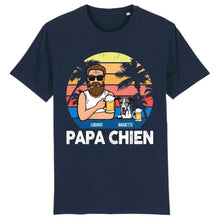 Charger l'image dans la galerie, Jusqu'à 4 chiens, t shirt personnalisé chien, tee shirt chien hommes, papa chien