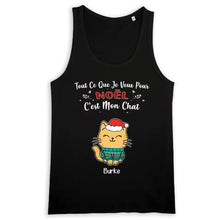 Charger l'image dans la galerie, Jusqu'à 9 chats, t shirt chat personnalisé, T-shirt de Noël pour les amoureux des chats