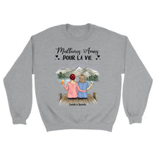 Charger l'image dans la galerie, Jusqu'à 5 filles, Sweat bff, pull personnalisé meilleure amie, meilleurs amis pour la vie