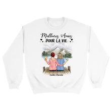 Charger l'image dans la galerie, Jusqu'à 5 filles, Sweat à capuche bff, Sweat à capuche personnalisé meilleure amie, meilleurs amis pour la vie