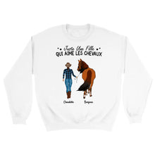 Charger l'image dans la galerie, Jusqu'à 2 chevaux, Sweat à capuche personnalisé cheval, maman cheval, Sweat à capuche cheval femme