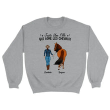 Charger l'image dans la galerie, Jusqu'à 2 chevaux, Sweat à capuche personnalisé cheval, maman cheval, Sweat à capuche cheval femme
