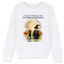 Charger l'image dans la galerie, Jusqu'à 6 chiens, Pull personnalisé chien, Halloween Maman chien, Sweat chat femme