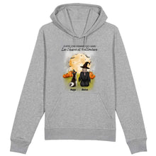 Charger l'image dans la galerie, Jusqu'à 6 chiens, Sweat à capuche personnalisé chien, Halloween Maman chien, Sweat à capuche chat femme