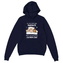 Charger l'image dans la galerie, Jusqu'à 9 chats, Sweat à capuche personnalisé chat, Sweat à capuche pour maman chat, papa chat