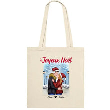 Charger l'image dans la galerie, Sac fourre-tout personnalisé couple, Sac fourre-tout Couple Noël, Joyeux Noël, Cadeaux de Noël pour lui, elle