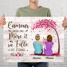 Charger l'image dans la galerie, Jusqu'à 4 filles, Mère et Filles poster personnalisée, l'amour entre une mère et ses enfants est éternel