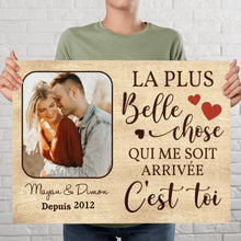 Charger l'image dans la galerie, Poster personnalisée de couple, cadeau pour petit ami, petite amie, mari, femme, La plus belle chose