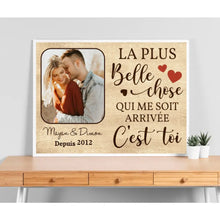 Charger l'image dans la galerie, Poster personnalisée de couple, cadeau pour petit ami, petite amie, mari, femme, La plus belle chose