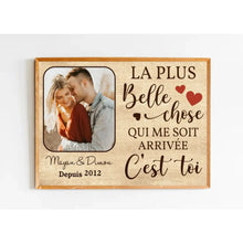 Charger l'image dans la galerie, Poster personnalisée de couple, cadeau pour petit ami, petite amie, mari, femme, La plus belle chose