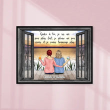 Charger l'image dans la galerie, Jusqu'à 5 filles, Poster personnalisée, Cadeau pour les meilleurs amis, Meilleures amies pour toujours