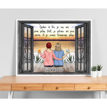 Charger l'image dans la galerie, Jusqu'à 5 filles, Poster personnalisée, Cadeau pour les meilleurs amis, Meilleures amies pour toujours