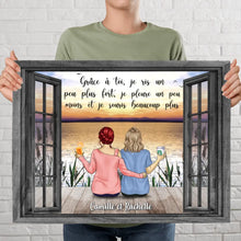 Charger l'image dans la galerie, Jusqu'à 5 filles, Poster personnalisée, Cadeau pour les meilleurs amis, Meilleures amies pour toujours