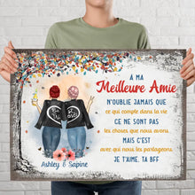 Charger l'image dans la galerie, Poster personnalisée, Cadeau de la meilleure amie, À ma meilleure amie n'ouble jamais que