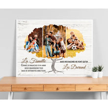 Charger l'image dans la galerie, Poster photo personnalisée, Jusqu'à 5 photos, Cadeau pour la famille, La famille comme les branches d’un arbre