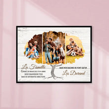 Charger l'image dans la galerie, Poster photo personnalisée, Jusqu'à 5 photos, Cadeau pour la famille, La famille comme les branches d’un arbre
