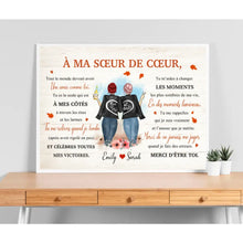 Charger l'image dans la galerie, Poster personnalisée, Cadeau pour meilleure amie, soeur de coeur, Tout le monde devrait avoir une amie comme toi
