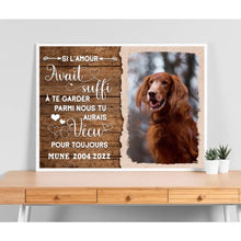 Charger l'image dans la galerie, Poster chat/chien personnalisée, cadeau pour amoureux des chiens/chats, Si l'amour avait suffi