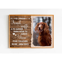 Charger l'image dans la galerie, Poster chat/chien personnalisée, cadeau pour amoureux des chiens/chats, Si l'amour avait suffi