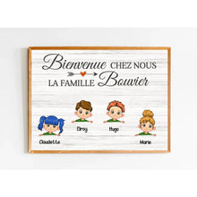 Charger l'image dans la galerie, Jusqu'à 10 enfants, Poster personnalisée, Cadeau pour la grand-mère, le grand-père, Bienvenue à la famille