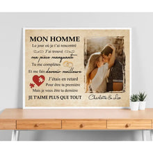 Charger l'image dans la galerie, Poster photo personnalisée, cadeau pour couple, cadeau pour mari/femme, ma pièce manquante
