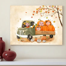 Charger l'image dans la galerie, Jusqu'à 6 membres, Toile Personnalisée Photo Cadeaux Personnalisés Pour Toute la Famille Halloween