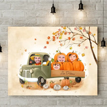 Charger l'image dans la galerie, Jusqu'à 6 membres, Toile Personnalisée Photo Cadeaux Personnalisés Pour Toute la Famille Halloween