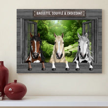 Charger l'image dans la galerie, Jusqu'à 3 chevaux, toile personnalisée, chat mignon sur tournesol, champ de lavande et fond de fenêtre de forêt
