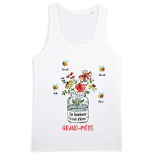 Charger l'image dans la galerie, Jusqu'à 7 noms, T-shirt personnalisé grand-mère maman, Le bonheur c'est d'être grand-mère/maman