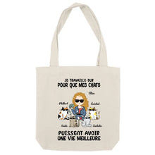 Charger l'image dans la galerie, Jusqu'à 4 chats, Sac fourre-tout personnalisé chat, Tote bag femme maman chat