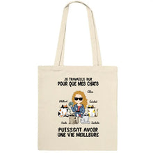 Charger l'image dans la galerie, Jusqu'à 4 chats, Sac fourre-tout personnalisé chat, Tote bag femme maman chat
