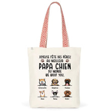 Charger l'image dans la galerie, Jusqu'à 9 chats, Sac fourre-tout papa chat, Sac fourre-tout personnalisé chat, Cher Papa chat, Cadeaux pour la fête des pères