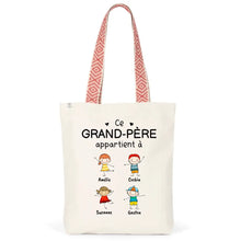 Charger l'image dans la galerie, Jusqu'à 20 enfants, Sac fourre-tout personnalisé grand-père grand-mère, Sac fourre-tout fête des pères, fête des mères