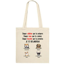Charger l'image dans la galerie, Jusqu'à 6 chiens, Sac fourre-tout chien personnalisé, maman chien, papa chien, Sac fourre-tout personnalisé chien