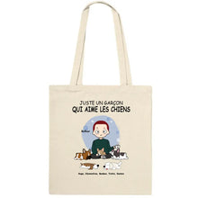 Charger l'image dans la galerie, Jusqu'à 5 chiens, Sac fourre-tout personnalisé chien, Sac fourre-tout papa chien, la vie est meilleure avec les chiens