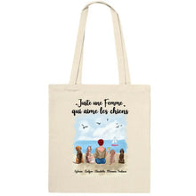 Charger l'image dans la galerie, Jusqu'à 9 chiens, Sac fourre-tout personnalisé chien, Sac fourre-tout maman chien, amoureux des chiens