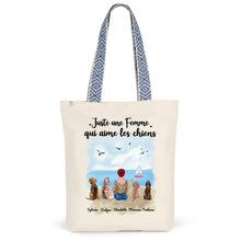 Charger l'image dans la galerie, Jusqu'à 9 chiens, Sac fourre-tout personnalisé chien, Sac fourre-tout maman chien, amoureux des chiens