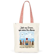 Charger l'image dans la galerie, Jusqu'à 9 chiens, Sac fourre-tout personnalisé chien, Sac fourre-tout maman chien, amoureux des chiens