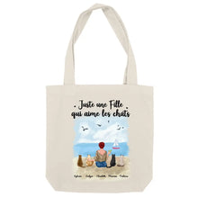 Charger l'image dans la galerie, Jusqu'à 9 chats, Sac fourre-tout personnalisé chat, Sac fourre-tout femmes maman chat, amoureux des chats