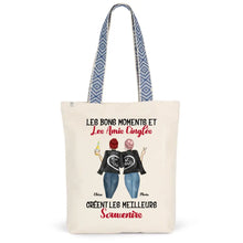 Charger l'image dans la galerie, Jusqu'à 3 filles, Sac fourre-tout personnalisé meilleure amie, bff pour 2, Cadeaux aux meilleurs amis