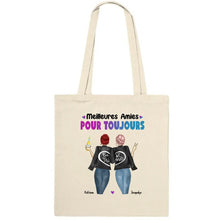 Charger l'image dans la galerie, Jusqu'à 3 filles, Sac fourre-tout bff pour 3, Sac fourre-tout personnalisé meilleure amie, meilleurs amis pour la vie