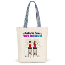 Charger l'image dans la galerie, Jusqu'à 6 filles, Sac fourre-tout bff, Sac fourre-tout personnalisé meilleure amie, meilleurs amis pour la vie