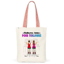 Charger l'image dans la galerie, Jusqu'à 6 filles, Sac fourre-tout bff, Sac fourre-tout personnalisé meilleure amie, meilleurs amis pour la vie